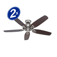 PACK X2  VENTILADOR TECHO BUILDERS ELITE 52