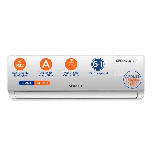 Aire Acondicionado Split Airolite Aasmi 12btu Ati R32 Wi-fi