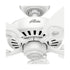 PACK X2 VENTILADOR DE TECHO HUNTER BUILDER ELITE BLANCO 52"