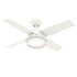 VENTILADOR DE TECHO HUNTER DANTE BLANCO 44"