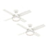 PACK X2 VENTILADOR DE TECHO HUNTER DANTE BLANCO 44"