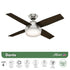 VENTILADOR DE TECHO HUNTER 44" DANTE