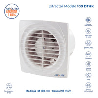 EXTRACTOR DE AIRE MODELO 100 DTHK