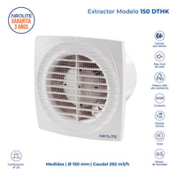 EXTRACTOR DE AIRE MODELO 150 DTHK