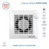 Extractor Aire 100mm Airolite Punto M100 Silencioso Blanco