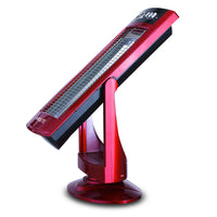 Calefactor HC900 de Airolite en funcionamiento, mostrando su oscilación horizontal.