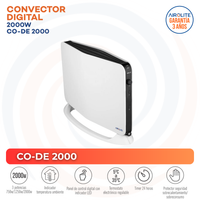 PACK CONVECTOR ELECTRICO DIGITAL 2000W CO-DE 2000