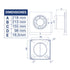 Extractor de Aire Filo MF150 Vortice - Airolite