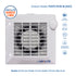 Extractor Aire 100mm Airolite Punto M100 Silencioso Blanco