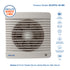 Extractor Aire 150mm Airolite 150MK Silencioso 33dBA Blanco