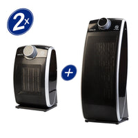 PACK TERMOVENTILADOR CURVE BLACK + TERMOVENTILADOR CURVE TOWER