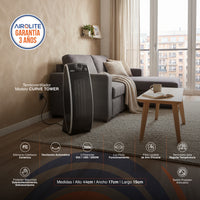 Termoventilador Airolite Curve Tower 2000W Negro