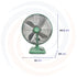 VENTILADOR SOBREMESA RETRO V12SR VERDE