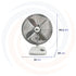 VENTILADOR SOBREMESA RETRO V12SR BLANCO