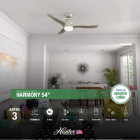 VENTILADOR DE TECHO HARMONY 54” C/LUZ Y C/REMOTO