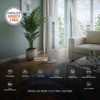 Ventilador Torre Airolite VT06R Control Remoto Blanco