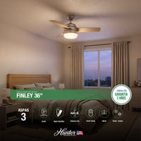 VENTILADOR DE TECHO HUNTER 36" FINLEY