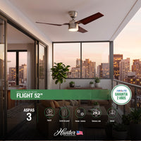 VENTILADOR DE TECHO HUNTER FLIGHT 52”