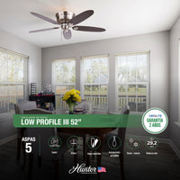 Ventilador de Techo Low Profile III 52"